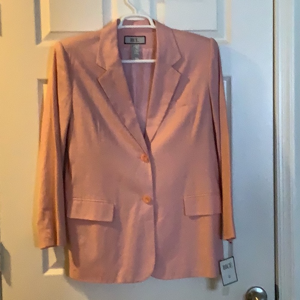 Vintage Bice Linen-Rayon Long Sleeve Blazer